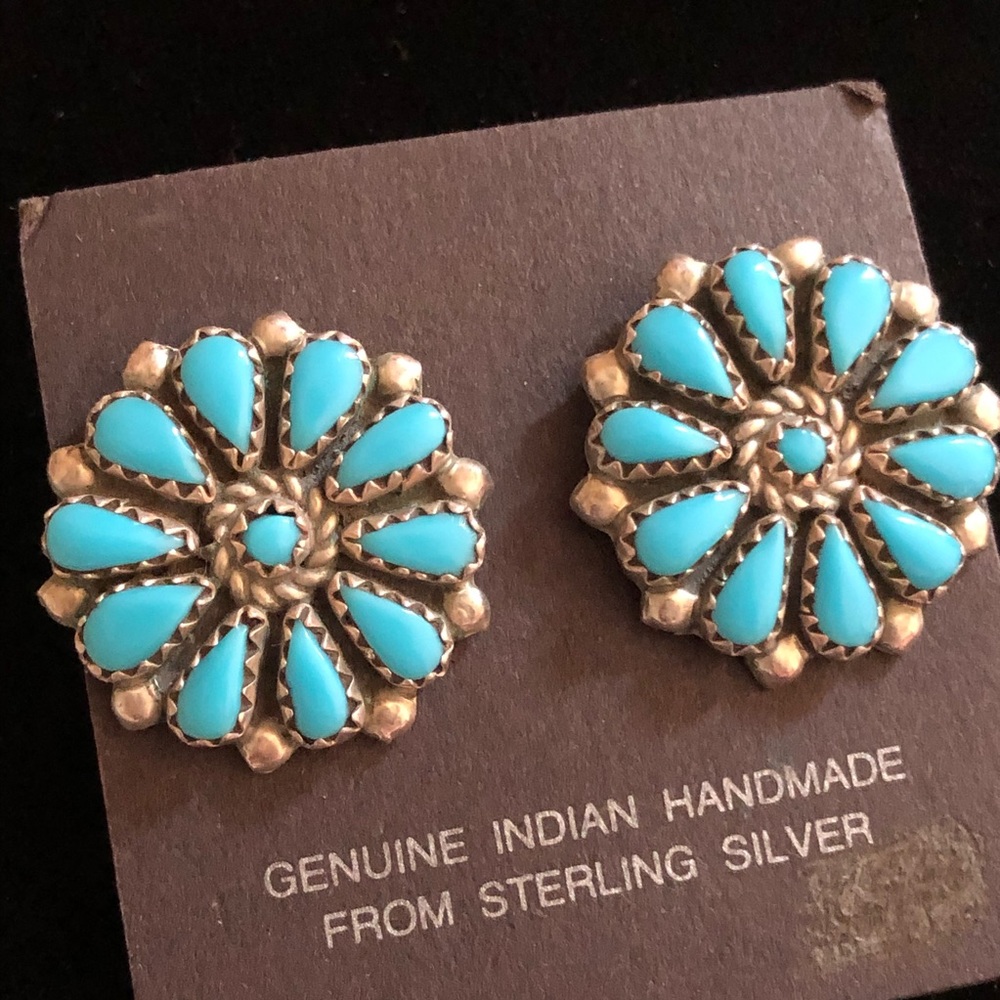 Native American sterling/turquoise earrings